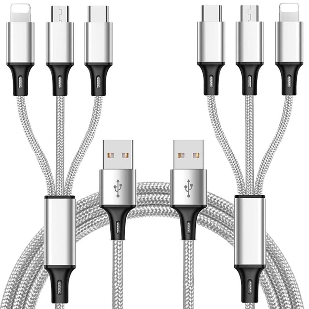 3-in-1 Multi Charging Cable (2 Pack) - 5FT Universal