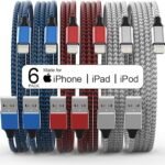 6-Pack MUXA MFi Lightning Cables: Fast Charging & Durable