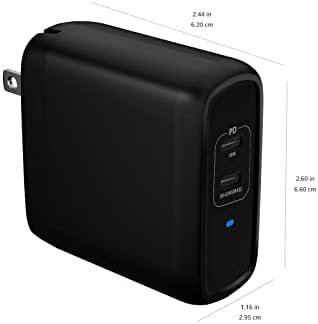 Fast Charge 68W GaN Dual USB-C Wall Charger